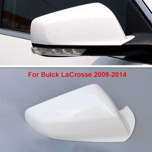 White Right Side Rearview Mirror Shell Cover Cap for Buick LaCrosse 2009-2014