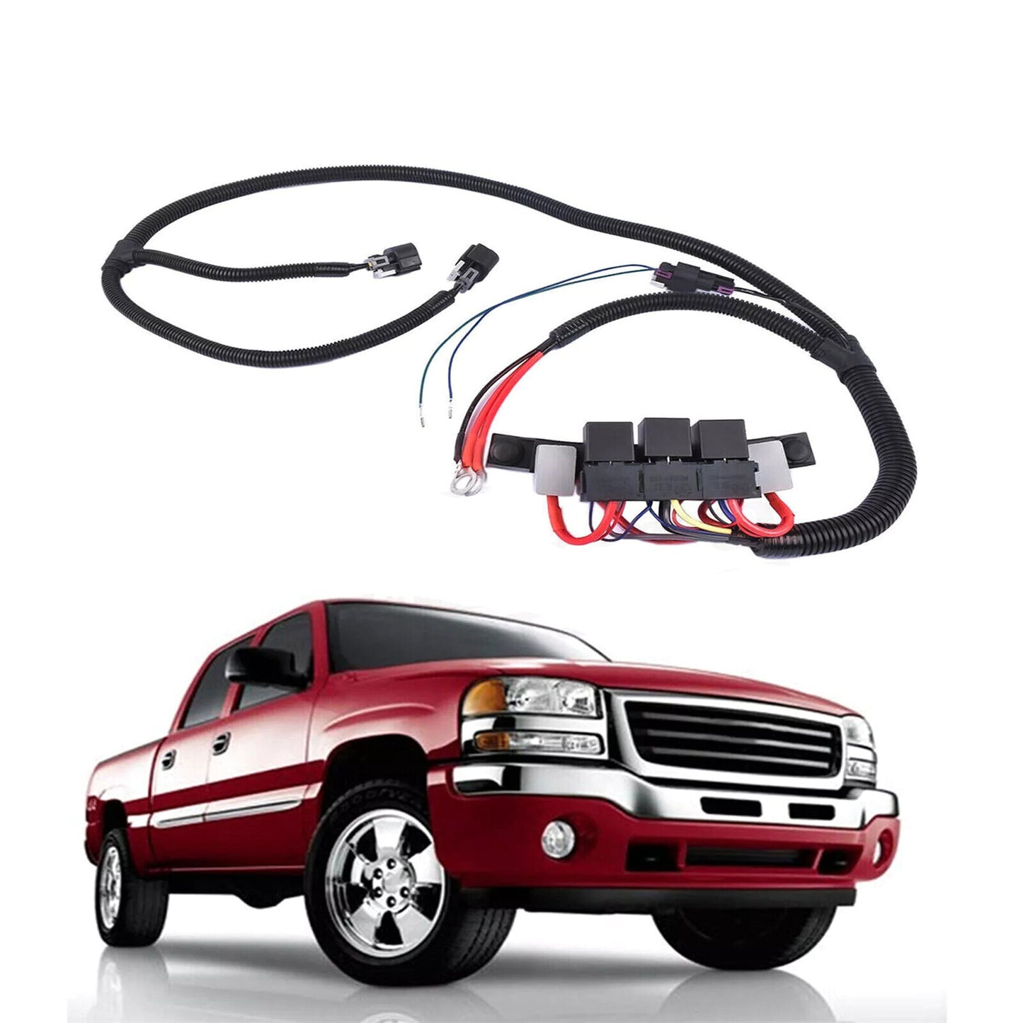 674-00923 Fit for GMC for Sierra for Yukon Stand Alone Electric Fan Harness New