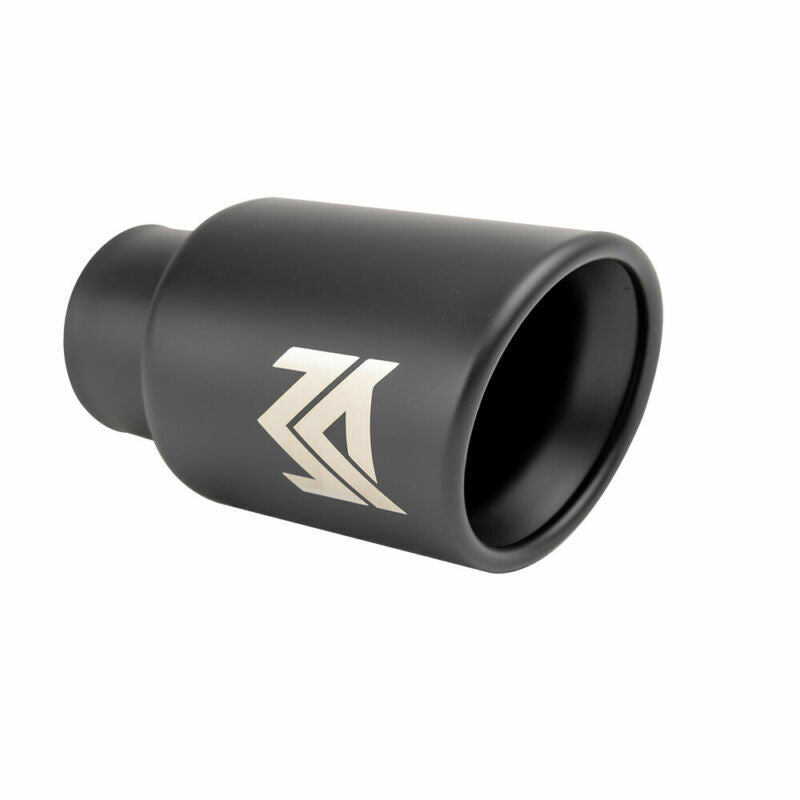 1PC 2.5'' ID 4'' OD Universal Welding Tail Tip Exhaust Muffler Tips Matte Black
