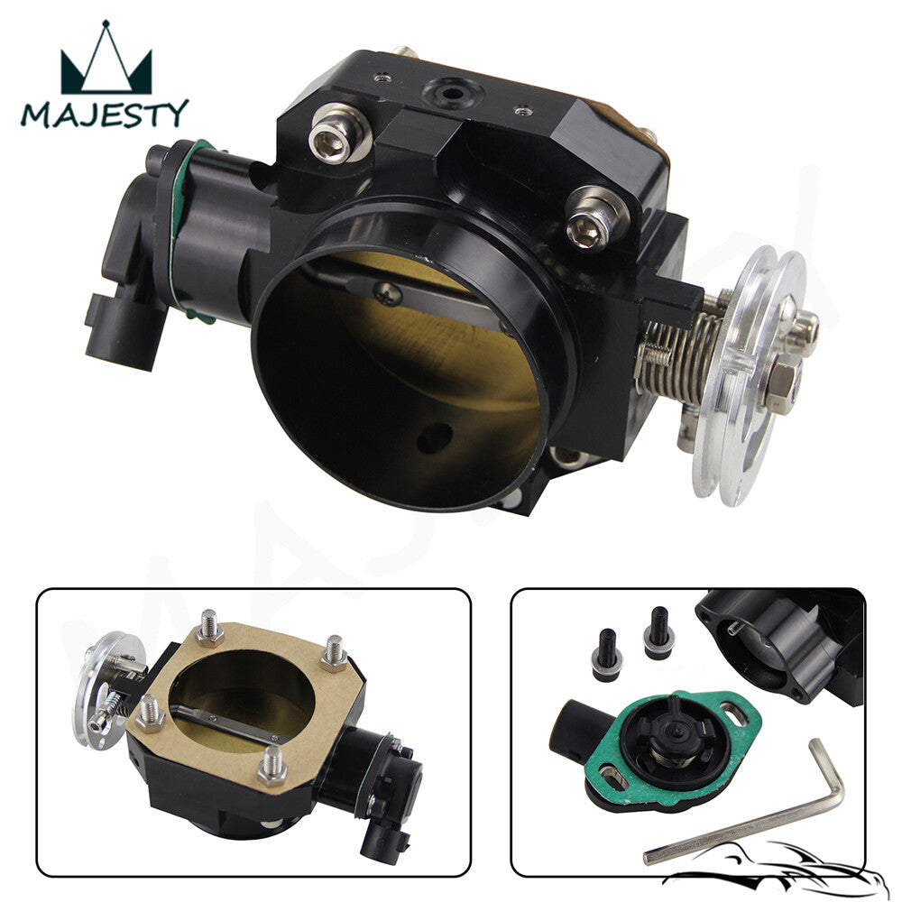 70mm Aluminum Throttle Body + TPS for Acura for Honda B16/B18/D15/D16/H22/F20 S2000