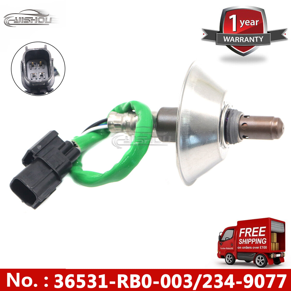 36531-RB0-003 O2 Oxygen Sensor for Honda Fit 1.5L L4 2009-2010 234-9077