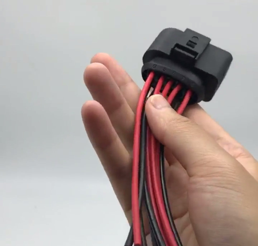 for Audi for VW Headlight Plug Neutral Safety 1j0973735 10-pin Connector w/ Pigtails