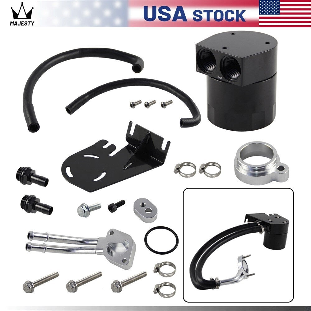 Baffled Oil Catch Can For 2011¨C2016 for Ford F-250 F-350 Super Duty 6.7L