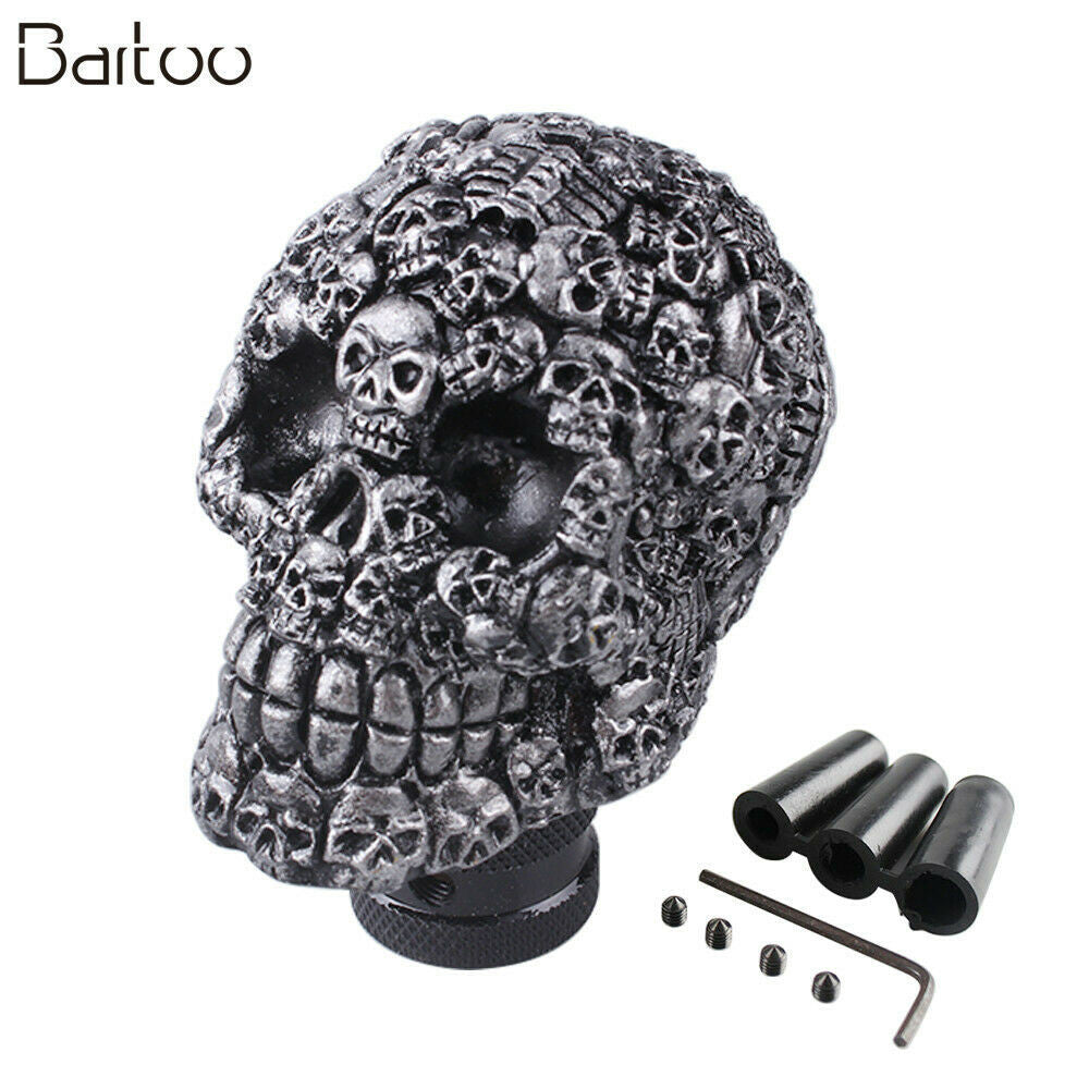 Car Universal Skull Head Manual Transmission Gear Shift Knob Skull Shifter Lever