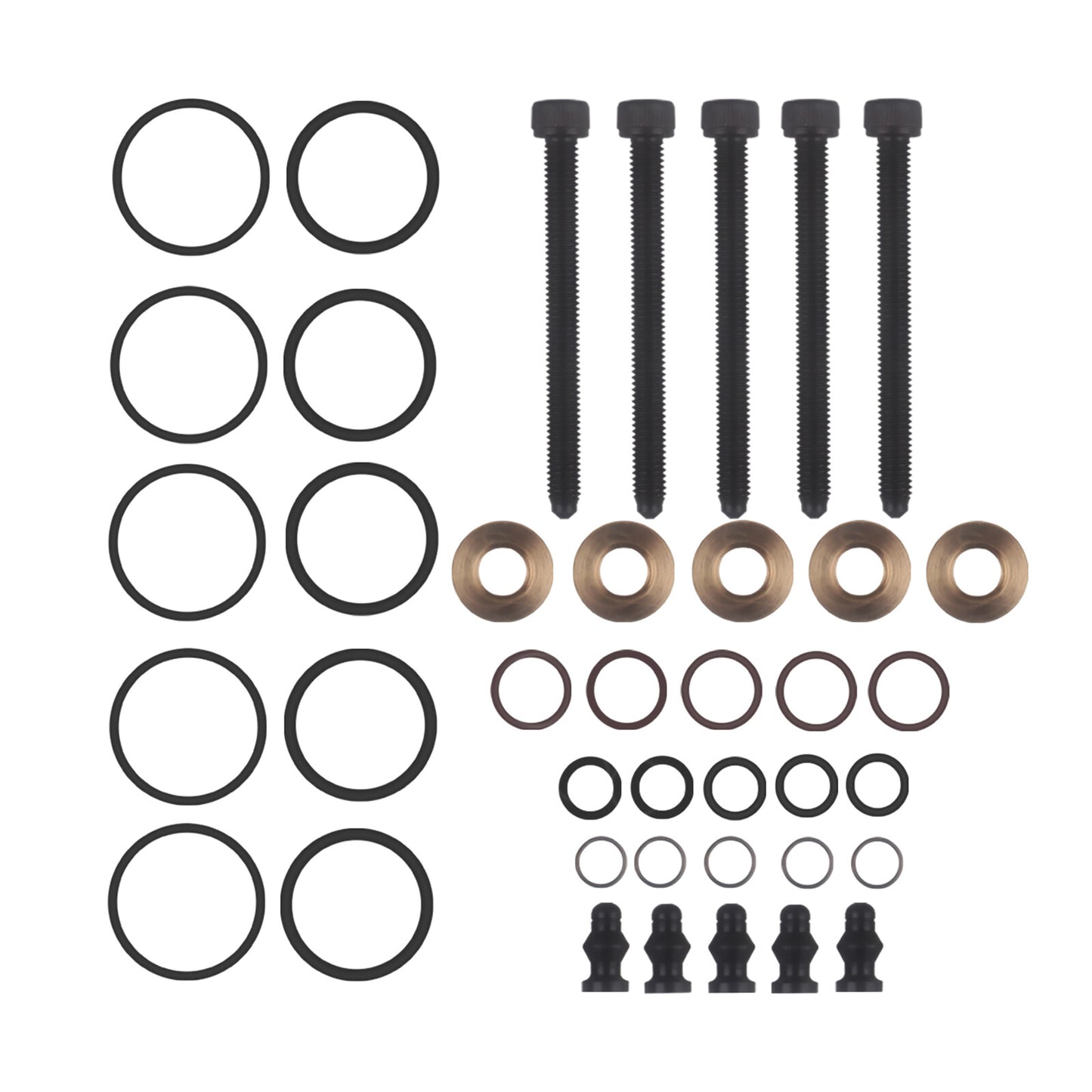 4 PCS Injector Seal Washer Kits Fit for Audi A6 2000-2005 for Audi A4 2000-2009