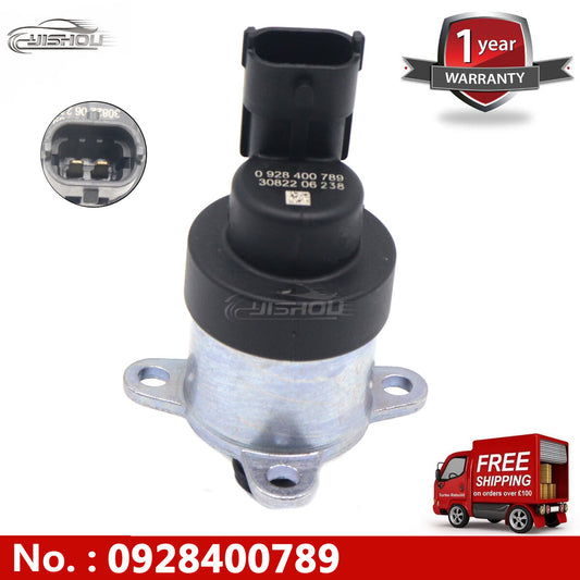 Rail fuel pressure regulator valve metering solenoid valve, new, suitable for Volkswagen and for Volvo . 0928400789