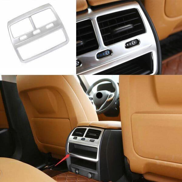 ABS Silver 1PCS for BMW 5 Series G30 2018-2022 Rear Air Outlet Vent Cover Trim