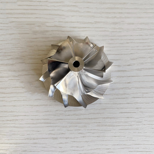 GT15-25 6+6 Blade 45.80/63.50 mm Turbine Aluminum 2618/Burnt Compressor Wheel