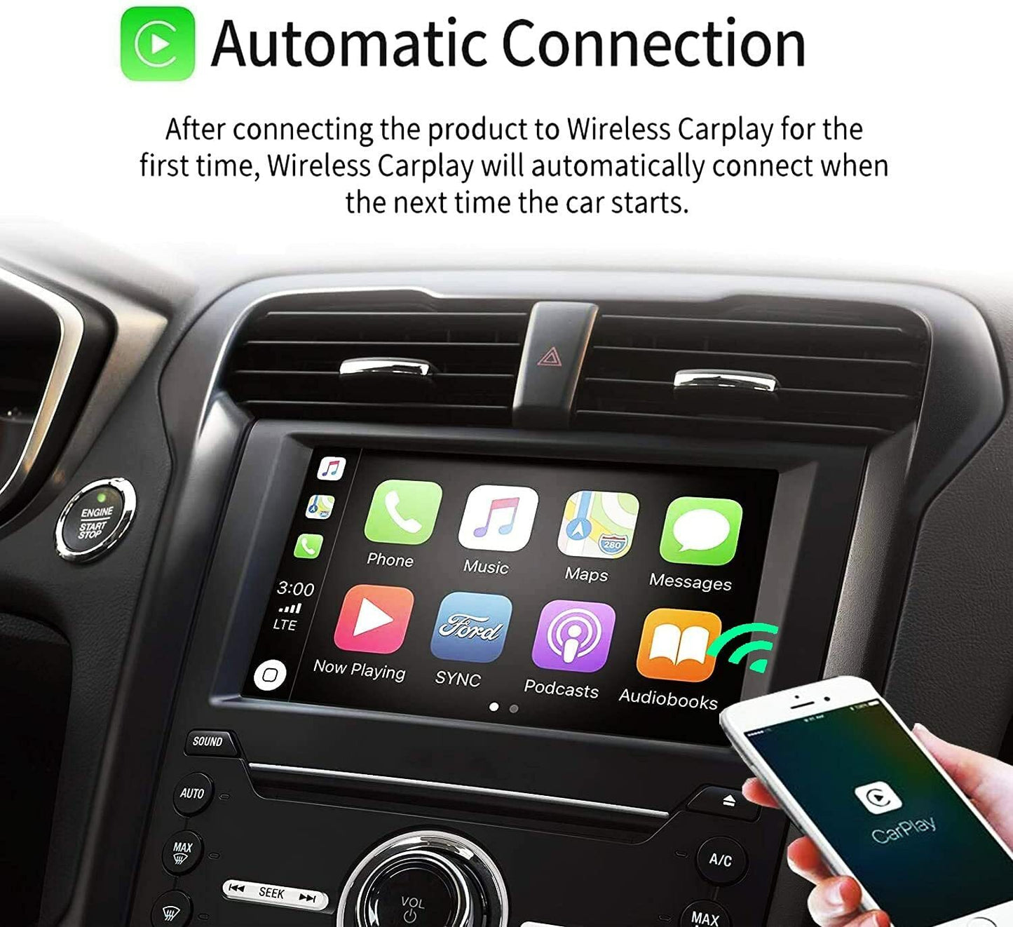 Wireless Carplay Kit Fit for Ford Sync3 3.4 NA223 SYNC 2 to SYNC 3 3.4 Upgrade