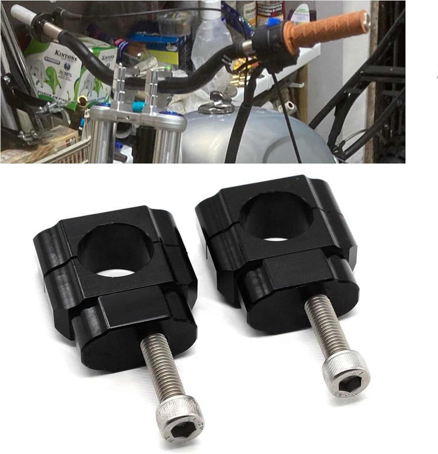 Motorcycle 28mm Standard Bar HandleBar Mounts Clamps Dirt Bike ATV Scooter CNC