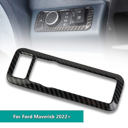 Carbon fiber style dashboard side vent cover trim suitable for 15-20 for Ford F150