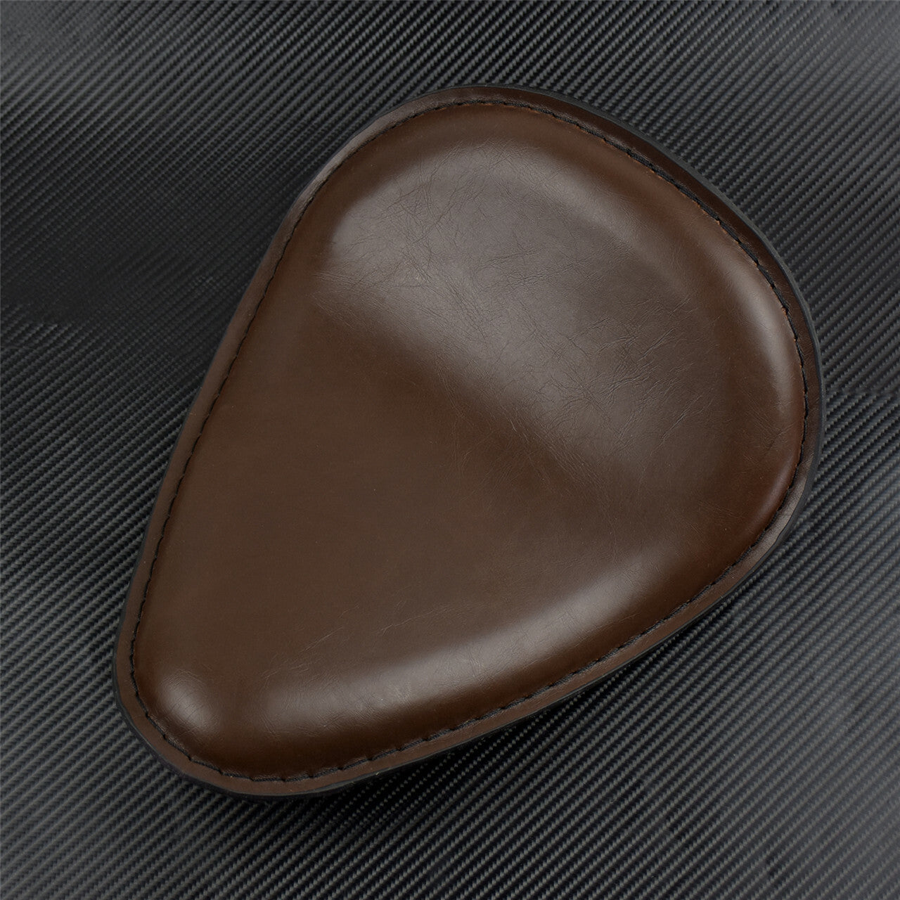 Motorcycle Brown Solo Driver Leather for Seat Fit for Harley for Yamaha Chopper Bobber
