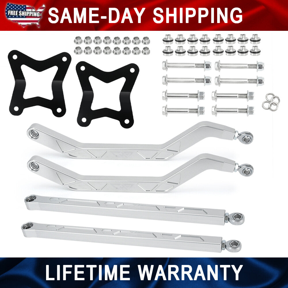 High Clearance Steel Rear Radius Arms Rods Set For 2014-2023 for Polaris RZR XP 1000