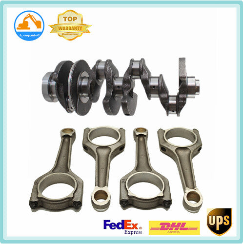 Engine Crankshaft  4X Connecting Rods for BMW N42 N43 N46 X1 X3 Z4 2.0L Set
