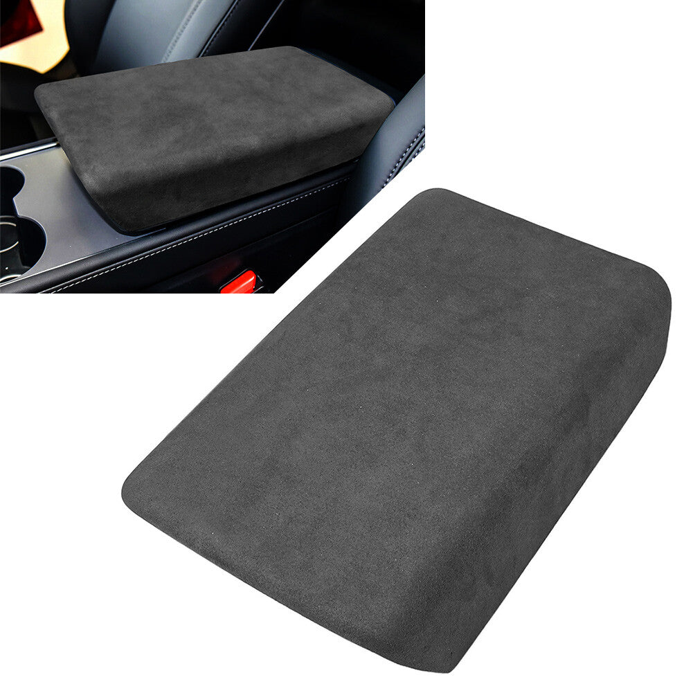 Car Central Console Armrest Box Protective Suede Cover for Tesla Model 3 2017-22