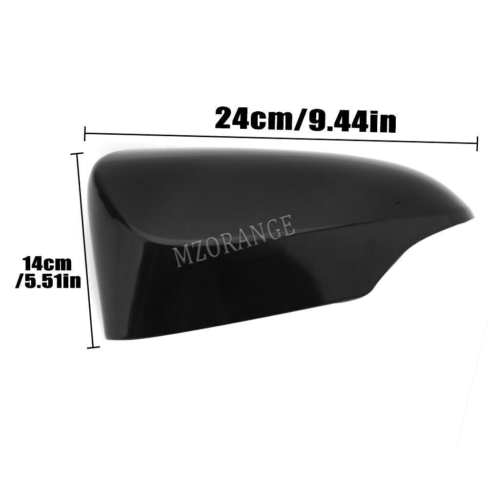2¡Á F¨¹r for Toyota Yaris 12-19 Schwarz Links+Rechts Seite R¨¹ckspiegel Abdeckung Kappe