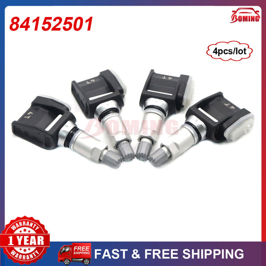 4x 84152501 433MHz New Tire Pressure TPMS Sensors for Chevrolet Silverado for GMC Trailers