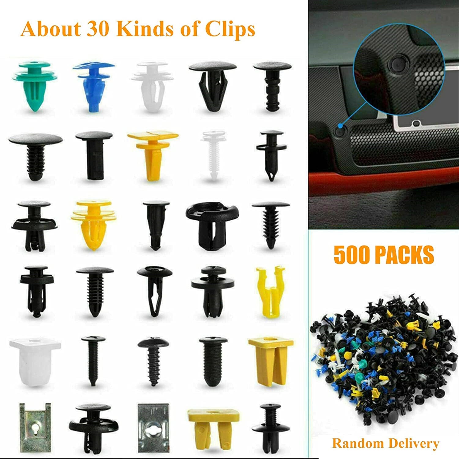 520 Clamp Car Body Plastic Promotional Rivet Decoration Molding Fastener Screwdriver Kit