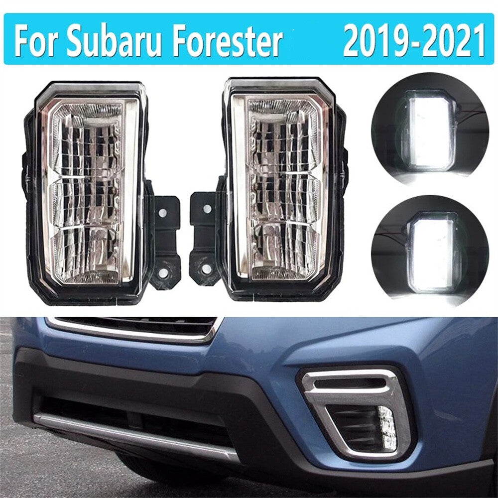 Pair LED Front Fog Light Bumper Driving Lamps for Subaru for Forester 2019 2020 2021