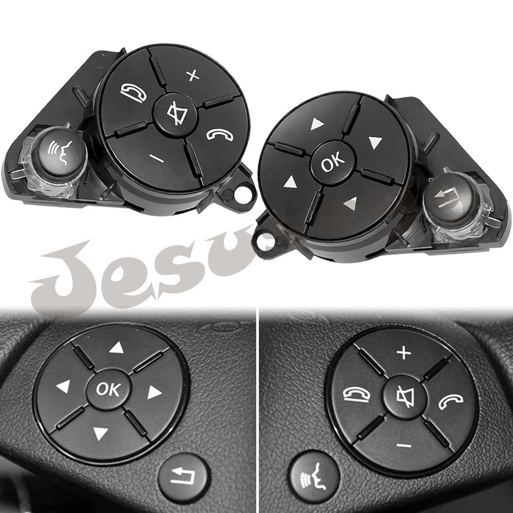 RHLH Steering Wheel Sync Control Switch Button for Benz W204 W212 C/E/GLK-CLass