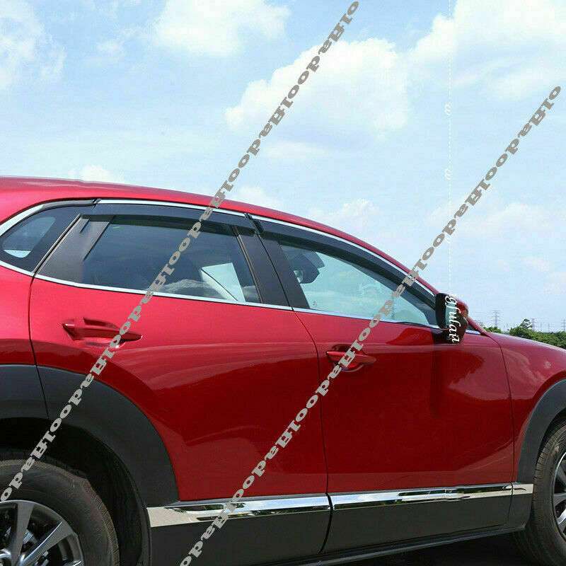 4Pcs for mazda CX-30 2020-2022 Window Visor Vent Sun Shade Rain Guard Door Visor