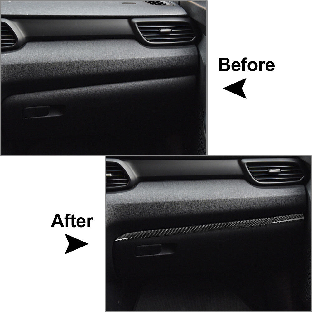 Glove Box Panel Cover Trim Strip for Hyundai for Veloster JS N 2019-2023 Black