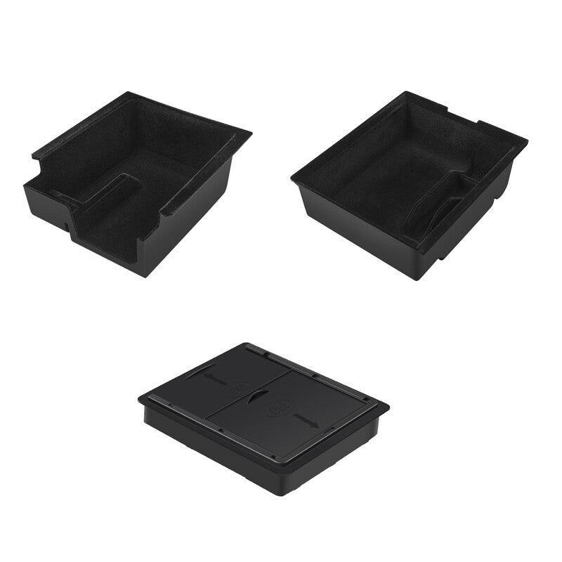 3-Piece Center Console Storage Tray for 2019-2023 for Tesla Model 3/Y Armrest Drawer