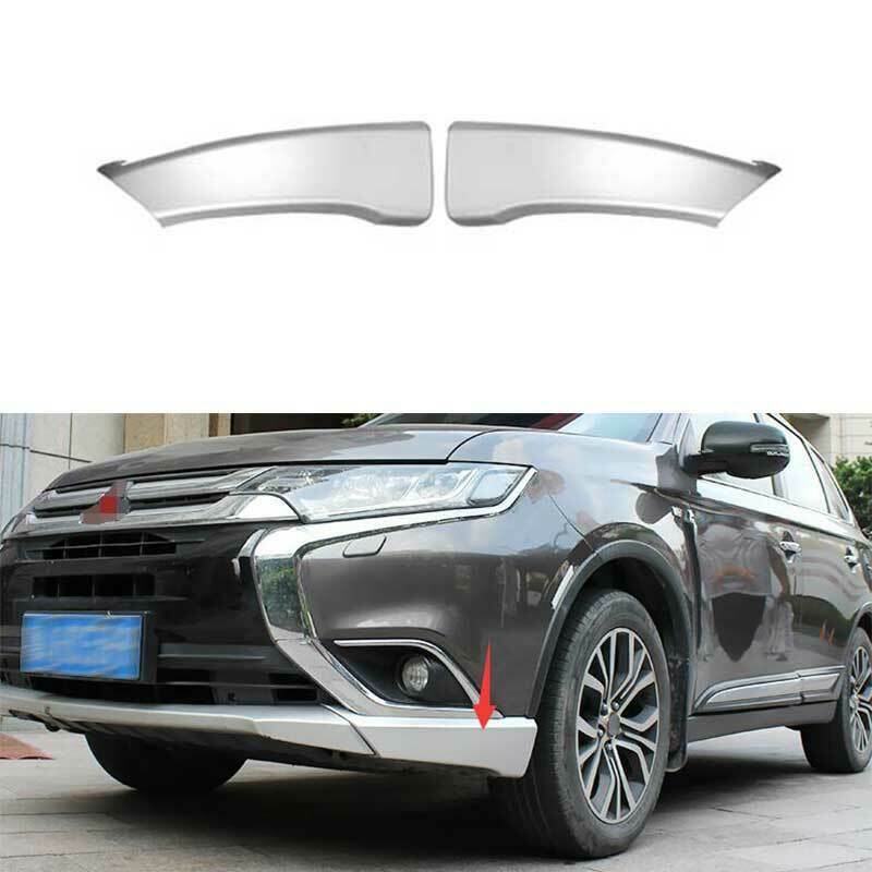 Front Bumper Side Lip Spoiler Guard Cover Trim for Mitsubishi Outlander 2016-20
