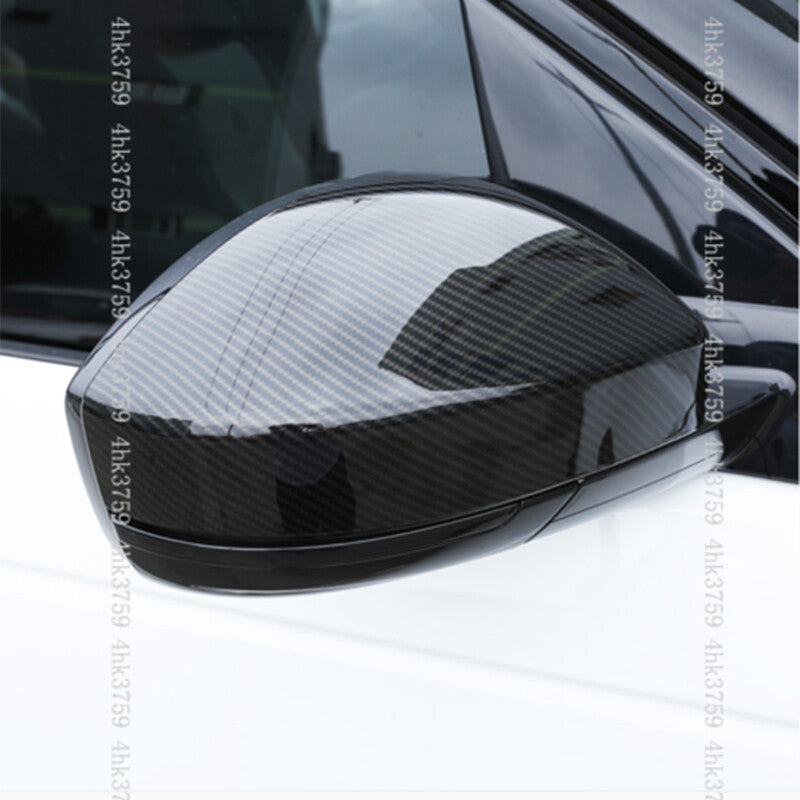 2X for Jaguar F-PACE 2016-2020 Carbon Fiber Side Door Rearview Mirror Cover Trim