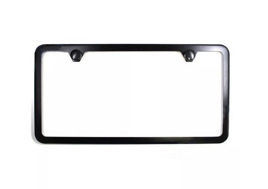 1 piece car license plate frame cover cap rear boot 2-hole black for Chrysler