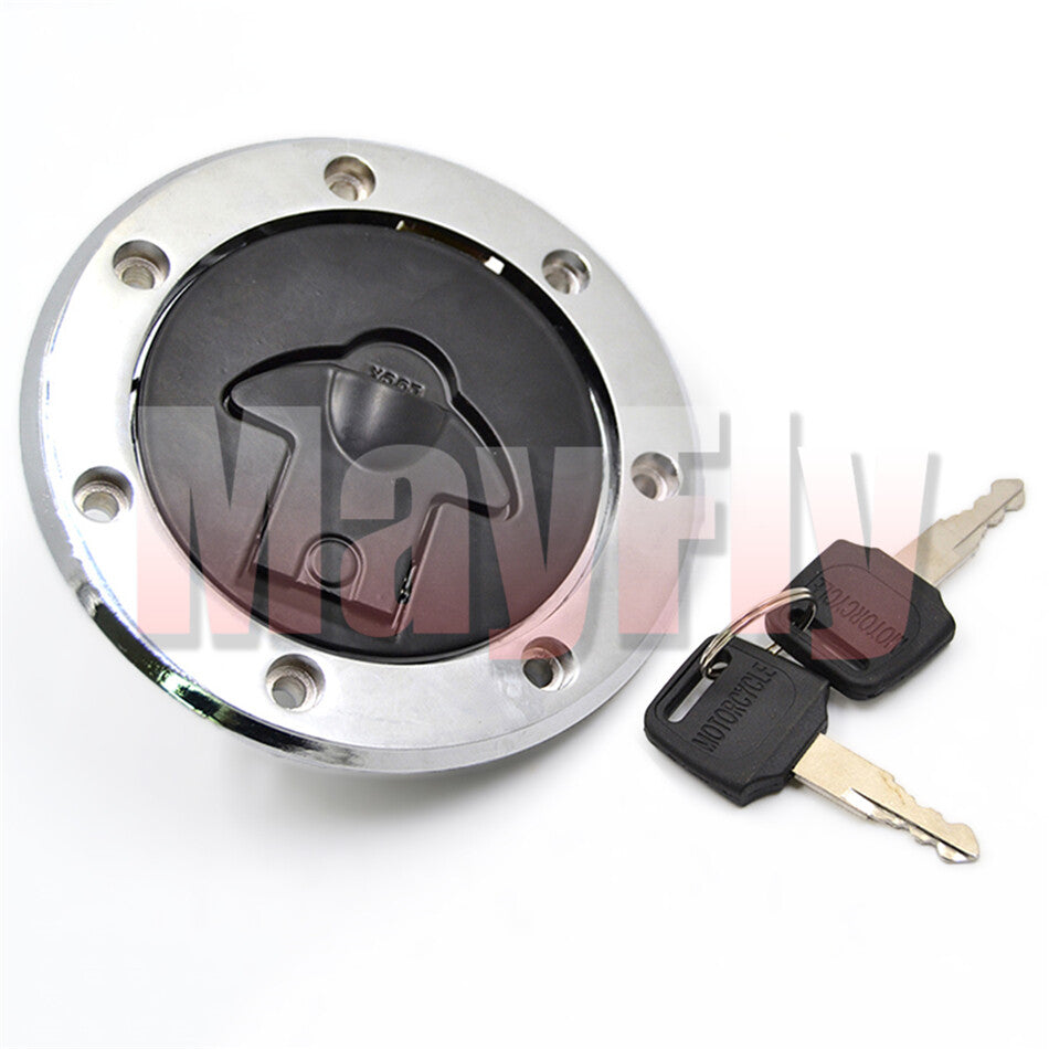 Fuel Gas Tank Cap Cover with Key Fit For 250R/600R/750R EX250F ZX600C/750F