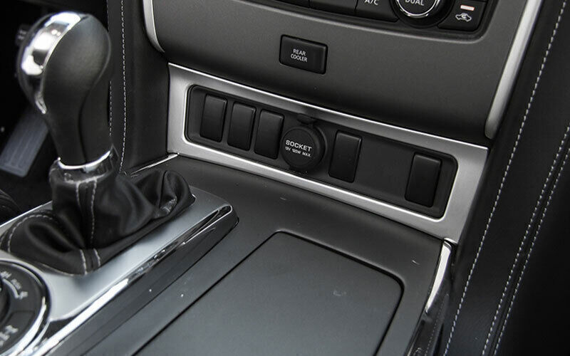 1P Silver Middle Console Cigarette Lighter Trim for Nissan Armada Patrol 2017-20