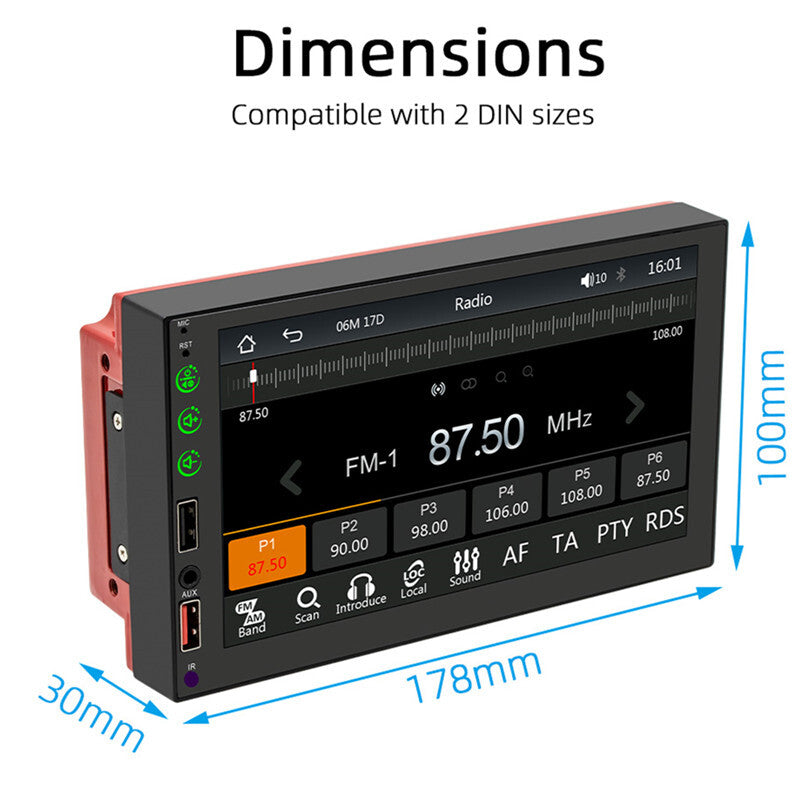 7inch Car Radio Autoradio Multimedia Player Stereo MP5 For canplay android Auto