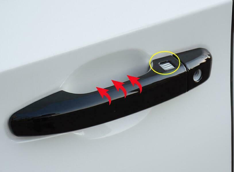 8P Gloss Black for Smart Side Door Handle Cover Trim for Honda Accord 10th 2018-2022