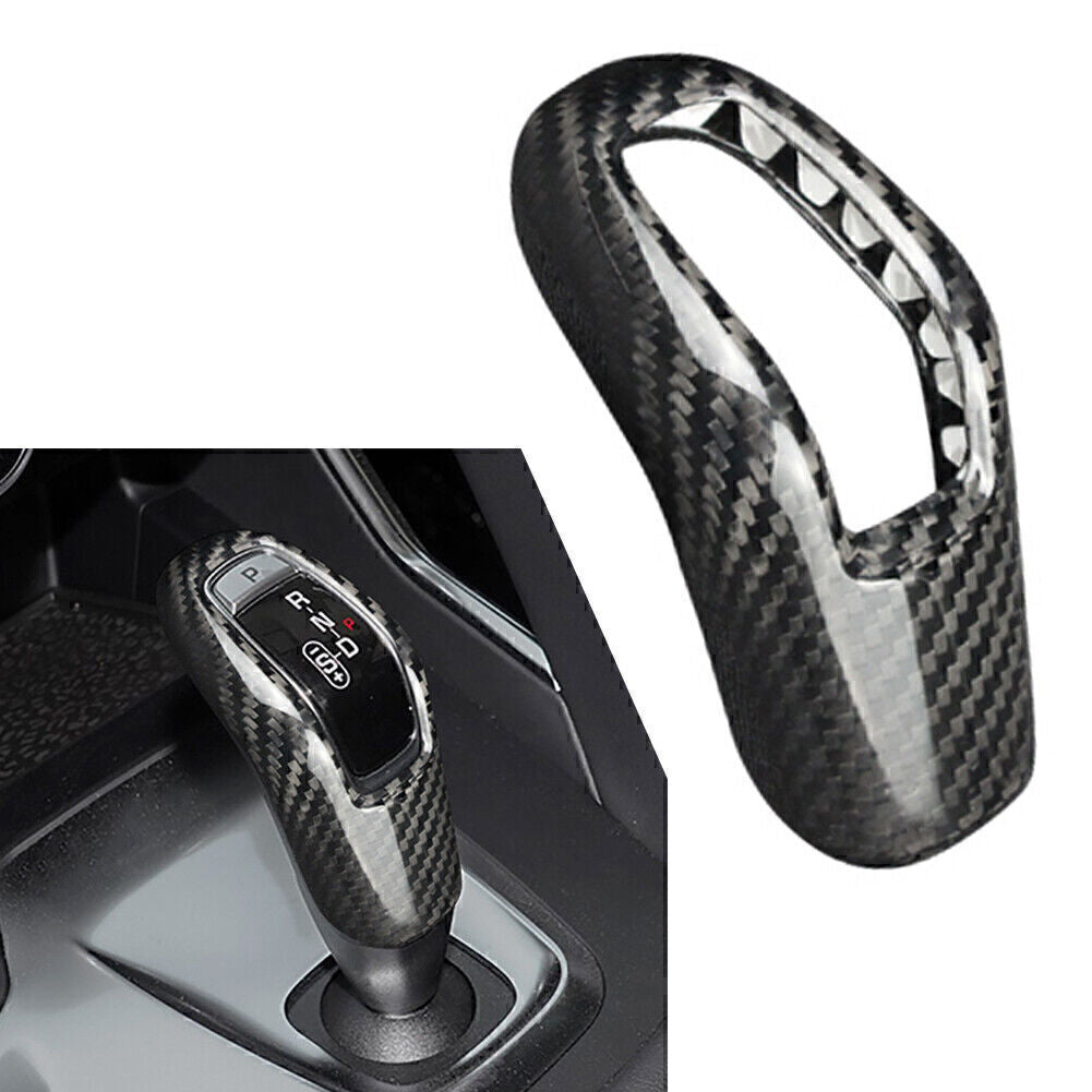 for Land Rover for Range Rover Sport for Jaguar Carbon Fiber Gear Shift Knob Cover Trim