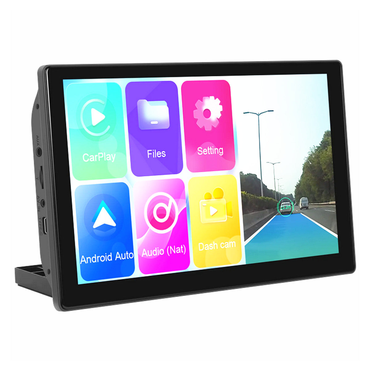 9in Car Dash Cam Dashboard Monitor Portable DVR ADAS For Carplay Android Auto