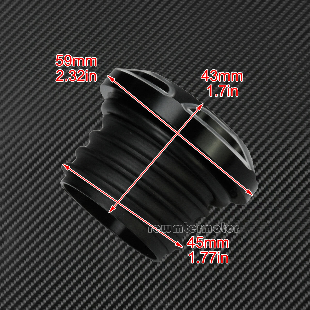 CNC Cut Vented Gas Cap Fuel Tank Right-hand Thread Fit for Harley Dyna Softail