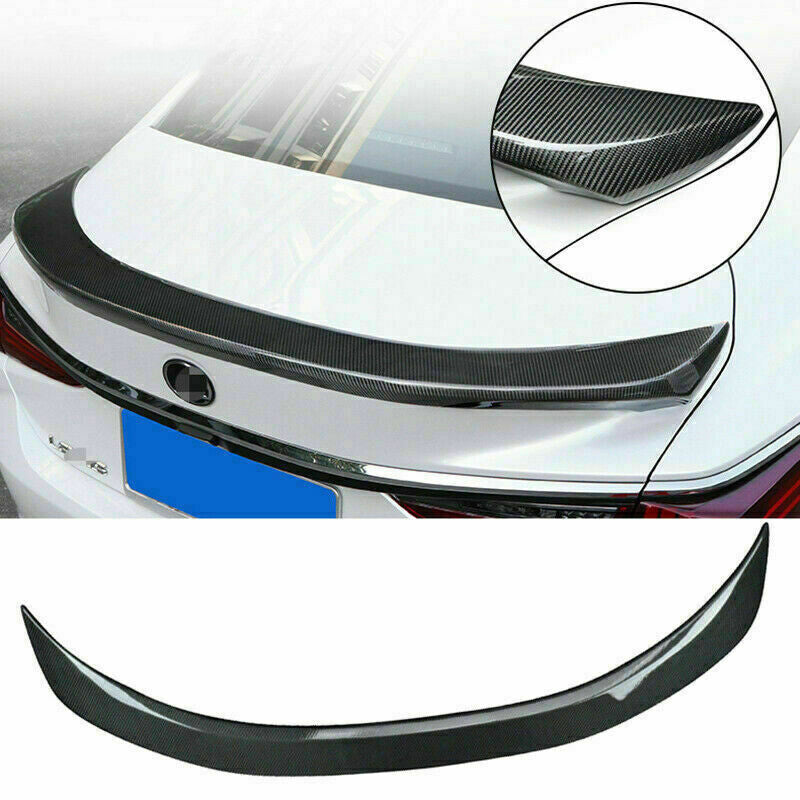 for Lexus ES350 300H 2019-2022 Carbon Fiber Rear Spoiler Trunk Lid Lip Wing Trim