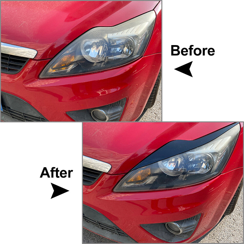 Eyelids Headlight Eyebrows Trim for Ford Focus MK2 C307 2008-2010