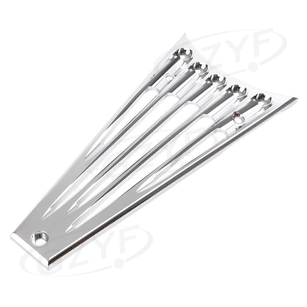 Billet Frame Grill Cover Grille Silver for Harley Touring FLHR FLHX Motorcycle