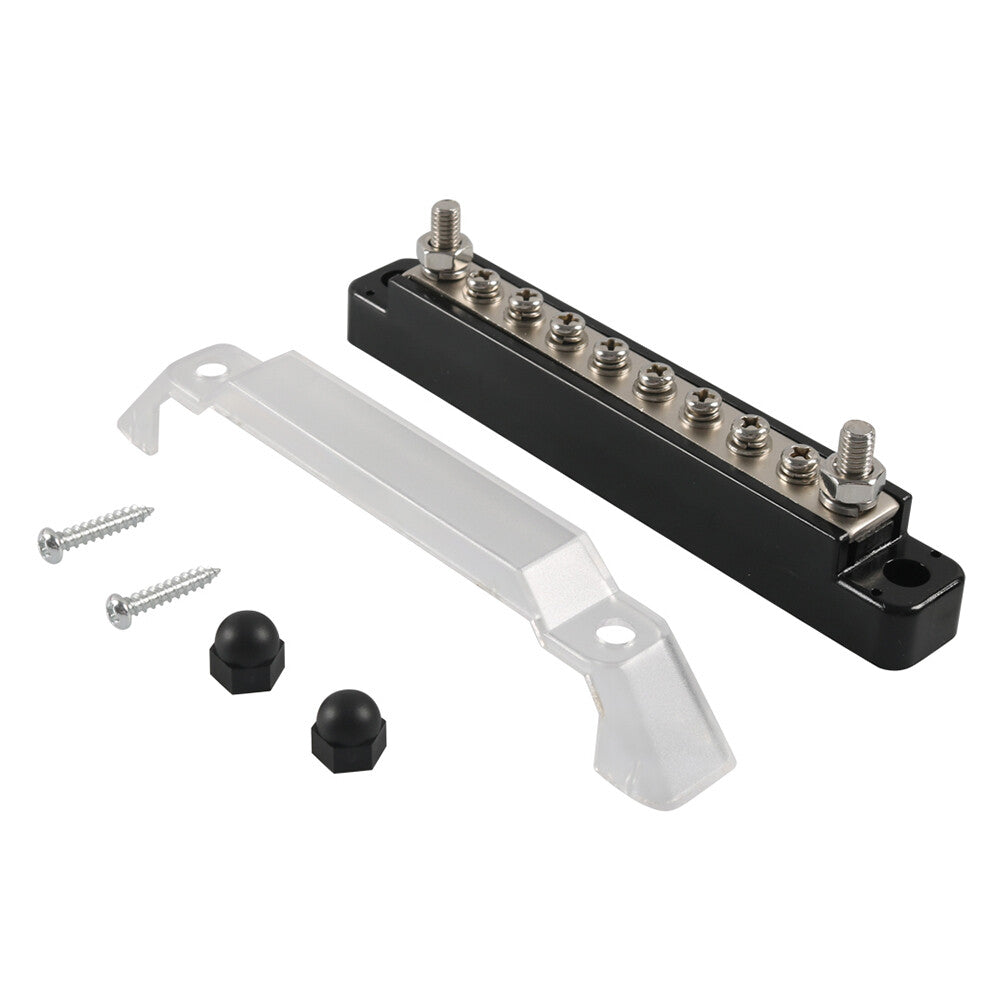 8 Terminals Power Distribution Block With Cover Fit For Car Marine RV Boat
