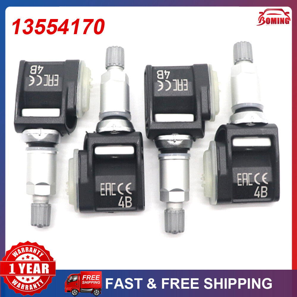 4 TPMS tire pressure sensors 1352970 13530661 433MHz for General Motors for Chevrolet for Cadillac