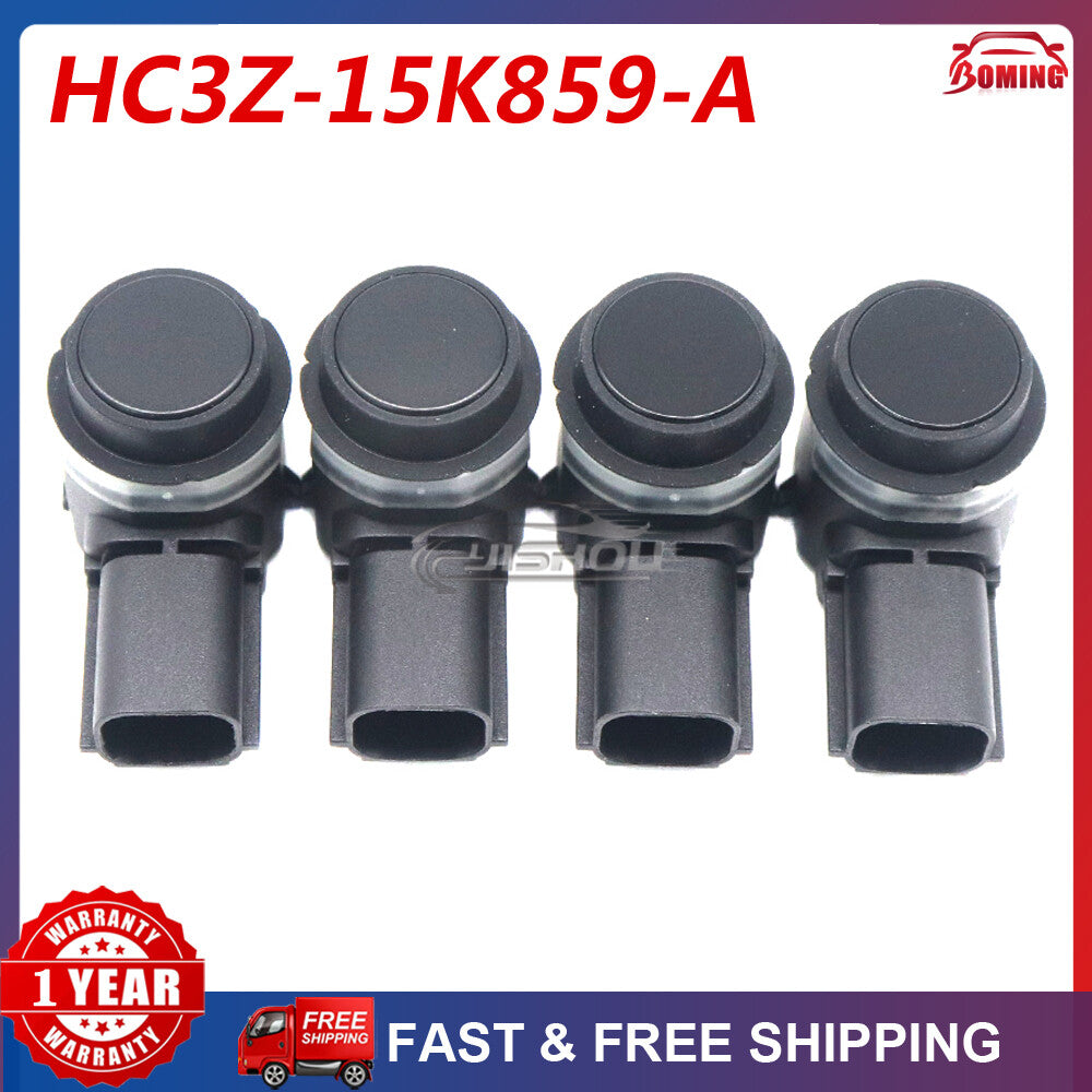 4PCS HC3T-15K859-EA Rear PDC Parking Aid Reverse Backup Bumper Sensor for Ford