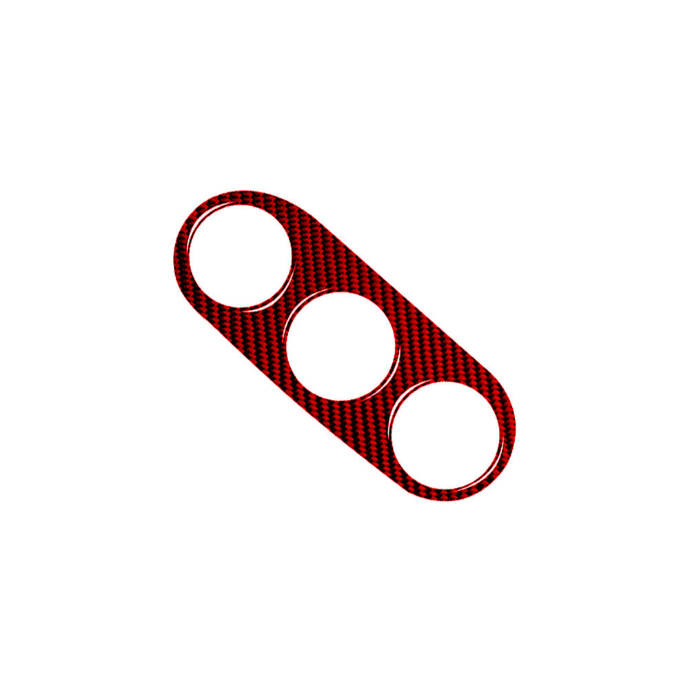 Red Carbon Fiber Central A/C Console Panel Cover Trim for RAM Promaster 2014-21