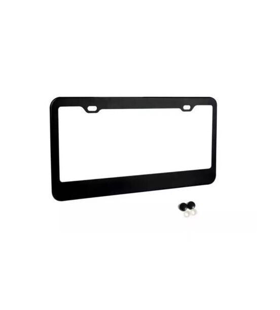 Car license plate frame cover cap rear trunk matte black for Genesis