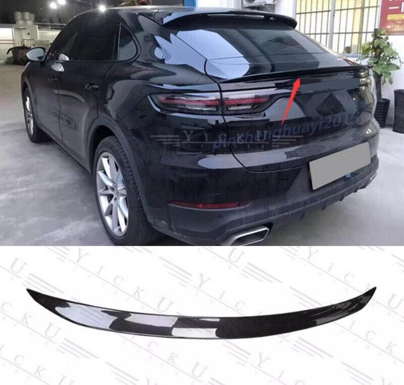Dry carbon rear tailgate boiler wing lip trim for Porsche for Cayenne Coupe 20-23