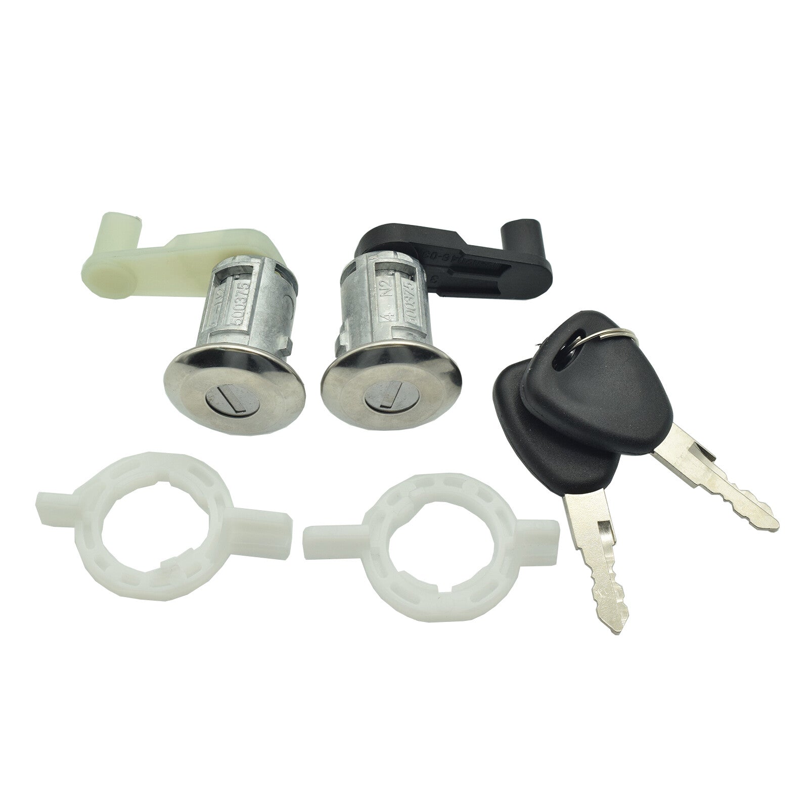 Door Lock Cylinder W/2 Keys Set 7701468981 for Renault Megane Scenic Clio Thalia