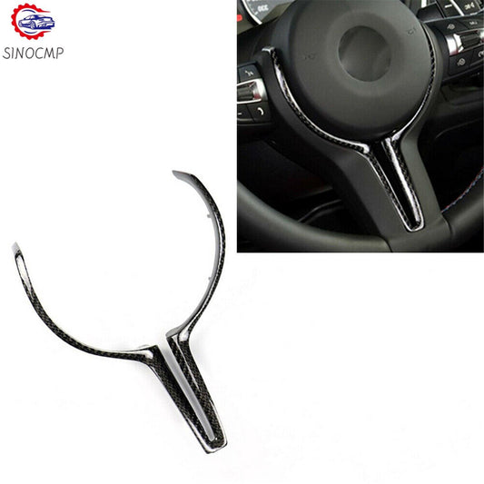 Real Carbon Fiber Steering Wheel Trim M Fits for BMW F80 M3/82 F83 M4/F10 New
