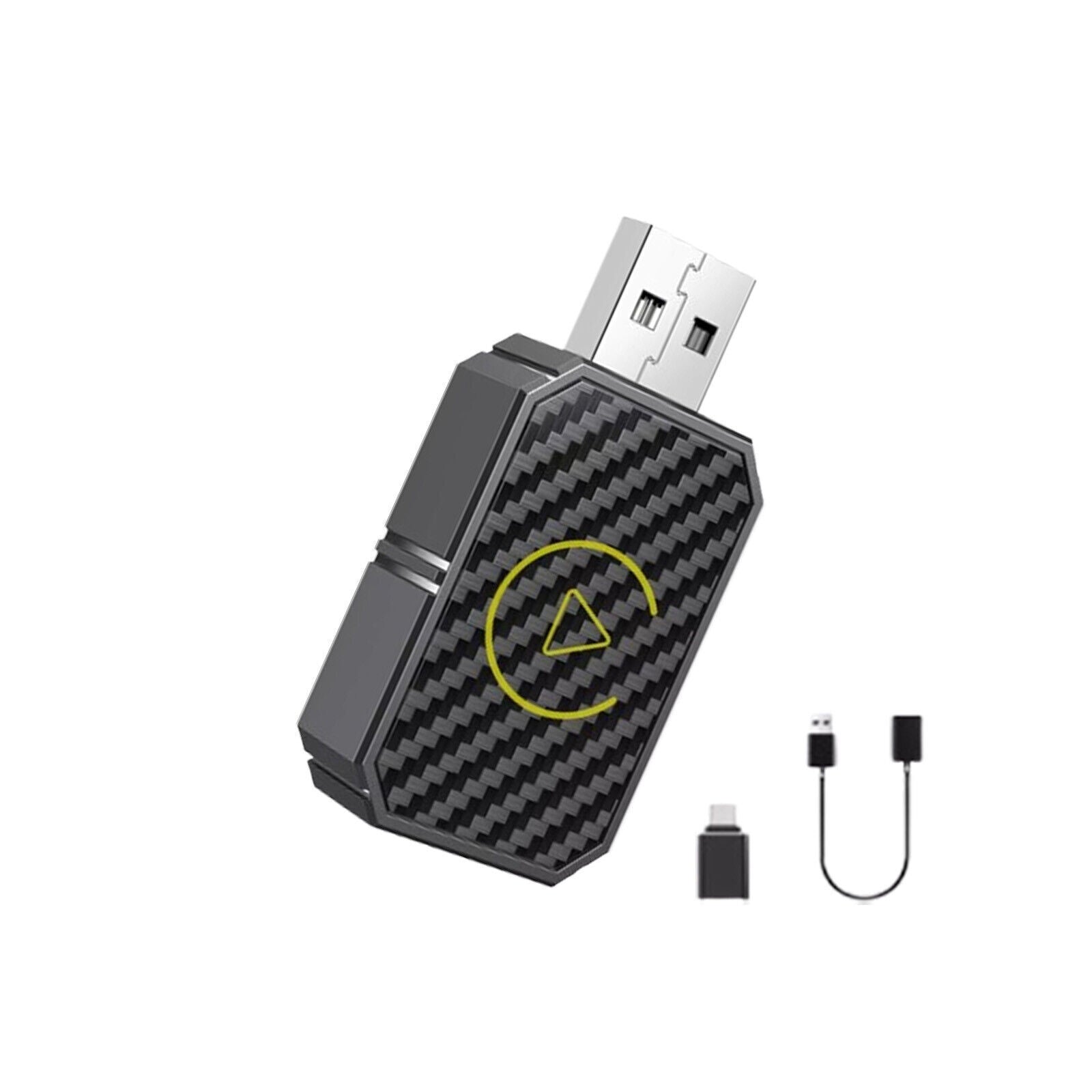 for Mini Wireless CarPlay Adapter for Apple, Plug Play Low Latency Converts Wired