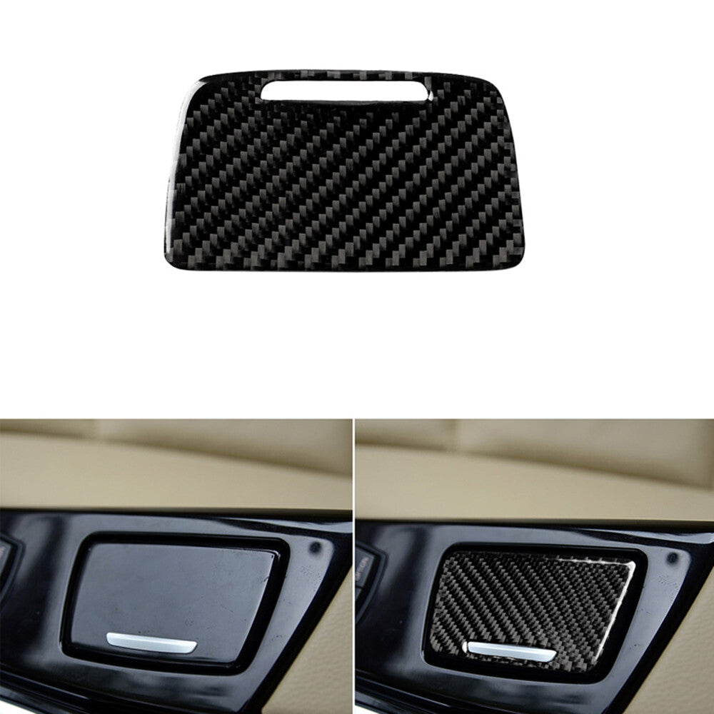 Carbon fiber interior ashtray trim for BMW 5 Series F10 2011-2017